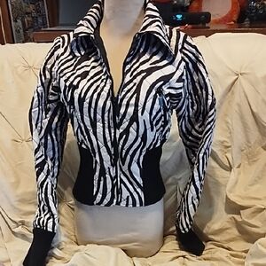 Ashley by 26 International Black and White Jacket